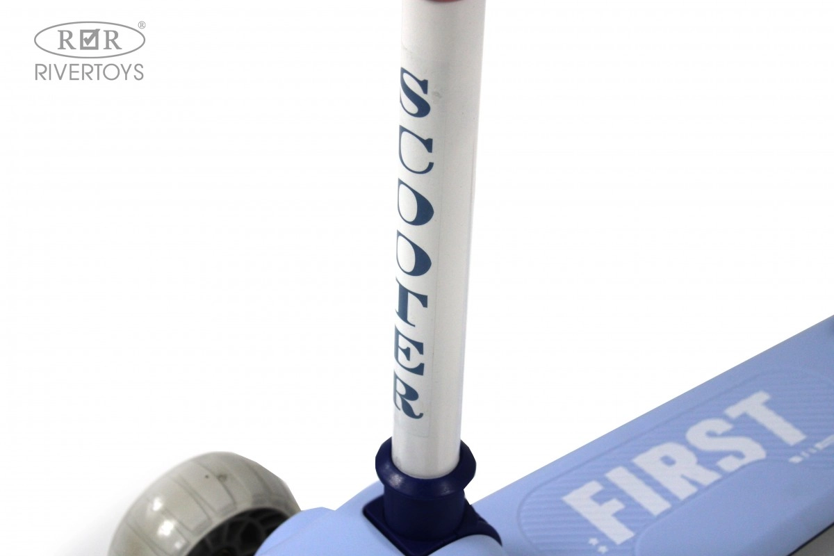 Детский самокат RiverToys HB-T-ONE голубой t8vnrrw5mgrqr7zlz3qqibalyug4xrfx