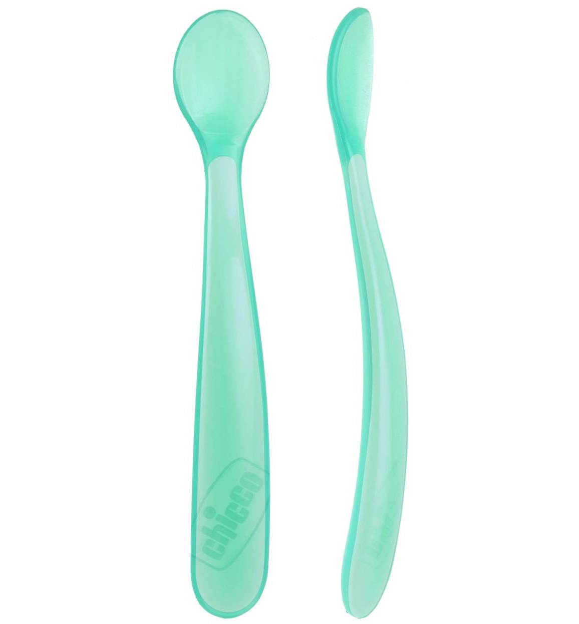 Ложка Chicco мягкая, силиконовая, 6+ мес, 2 шт голубой yiio2lcqdm1hx0x3akafgeytub94m982