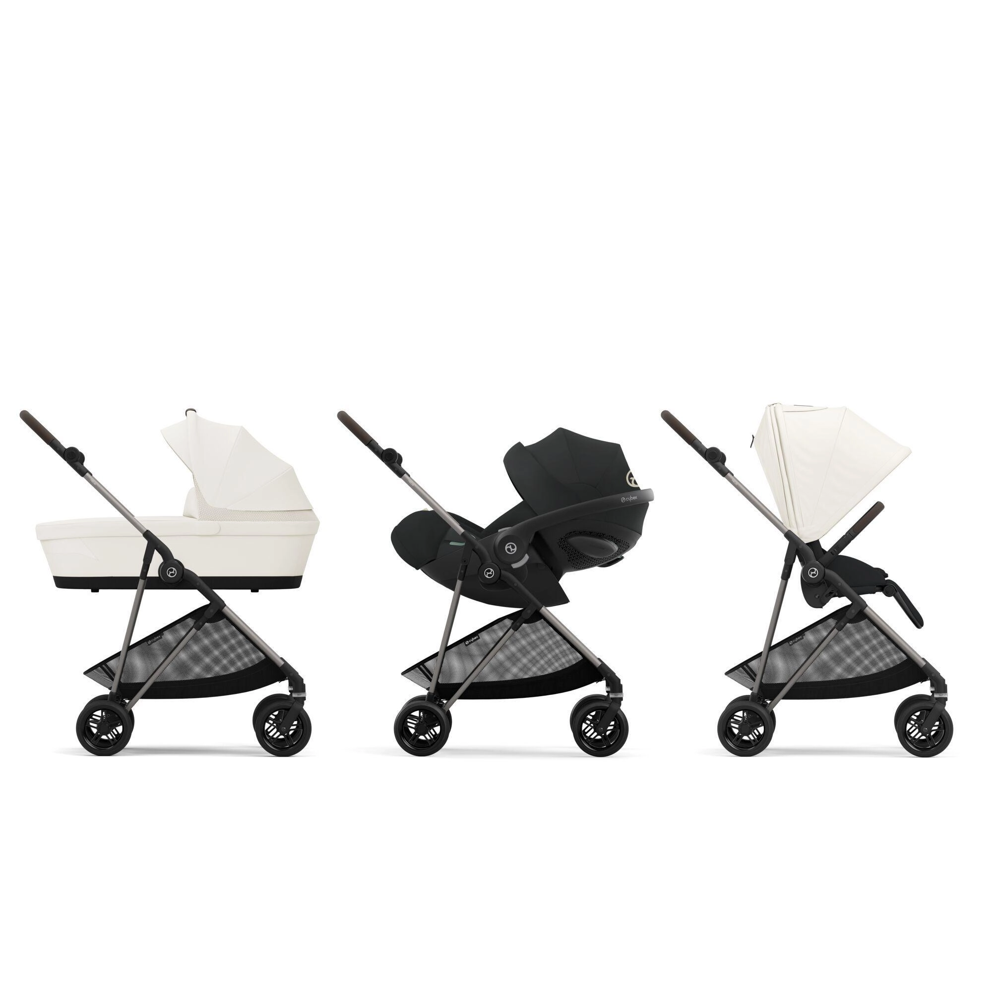 Cybex Melio прогулочная коляска Canvas White7