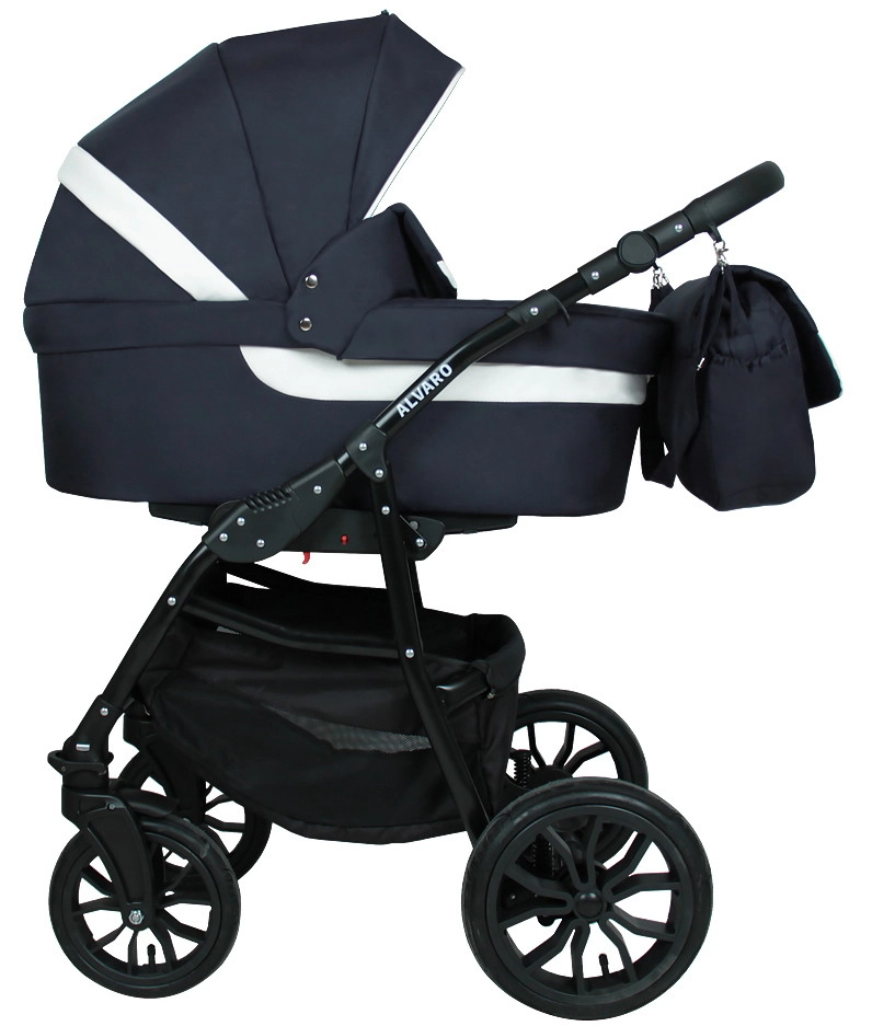 Коляска 2в1 Alis ALVARO т.синий+белая кожа re82zi7a7wuu1yfi6ffkb1h5lruhu3yk