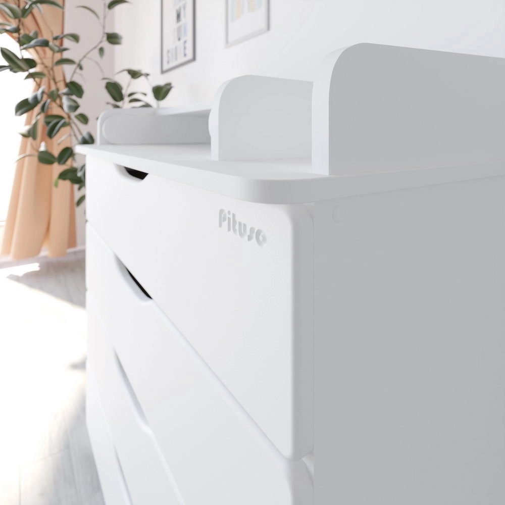 Детский пеленальный комод Pituso Wood 804 Белый Аляска gz36ty8q2it3bmx8cc3p6xaiw8seakna