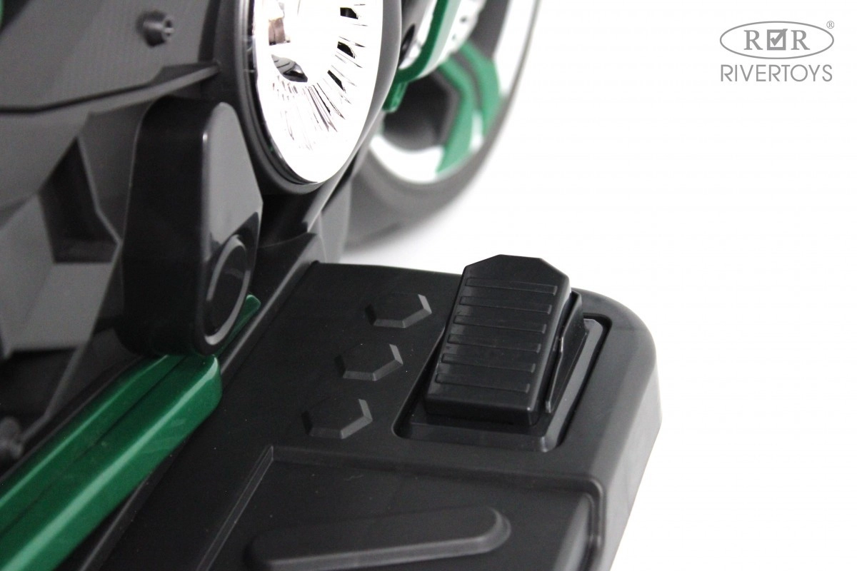 Детский электромотоцикл RiverToys C111MC зеленый 5bqa2zotrjuymhjv966z07i1l9z9esi2