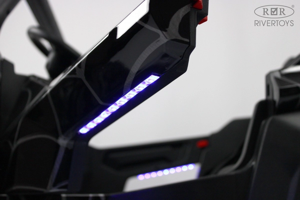 Детский электромобиль RiverToys T777TT 4WD черный Spider 6syhiyll1vkn0rs25ej6dyhk6r0kp31g