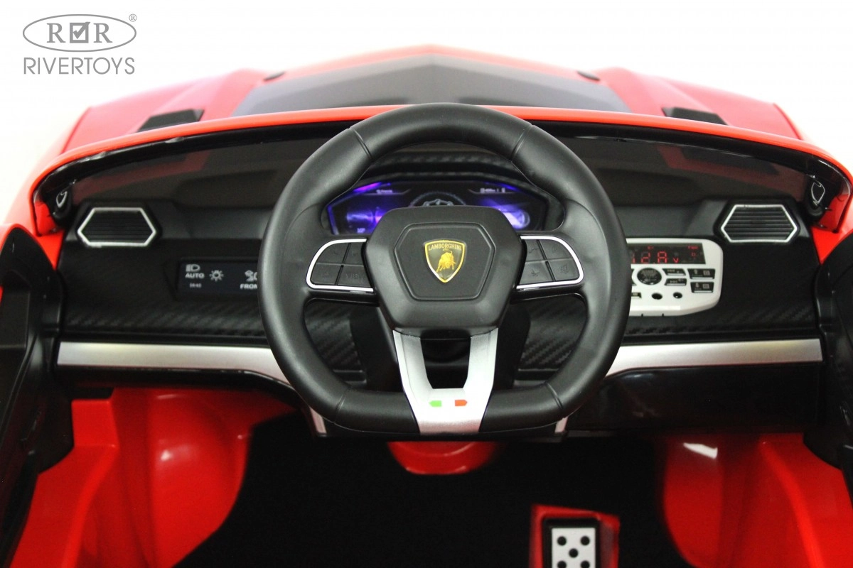 Детский электромобиль RiverToys Lamborghini Urus E777EE красный j8gzc5157toeimmudvatz29v86c2vdk3