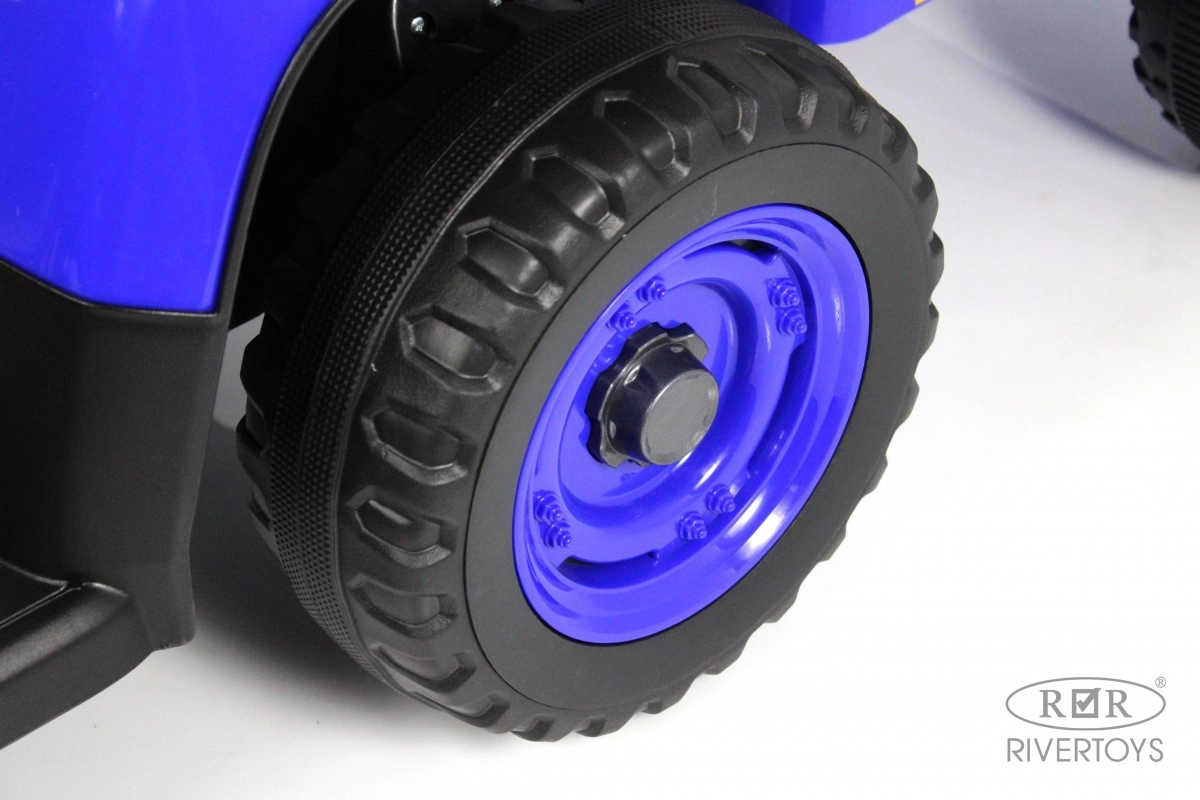 Детский электромобиль RiverToys K111KK синий 67rvyp6j4vyv6530u7392tfx8w53w5n3