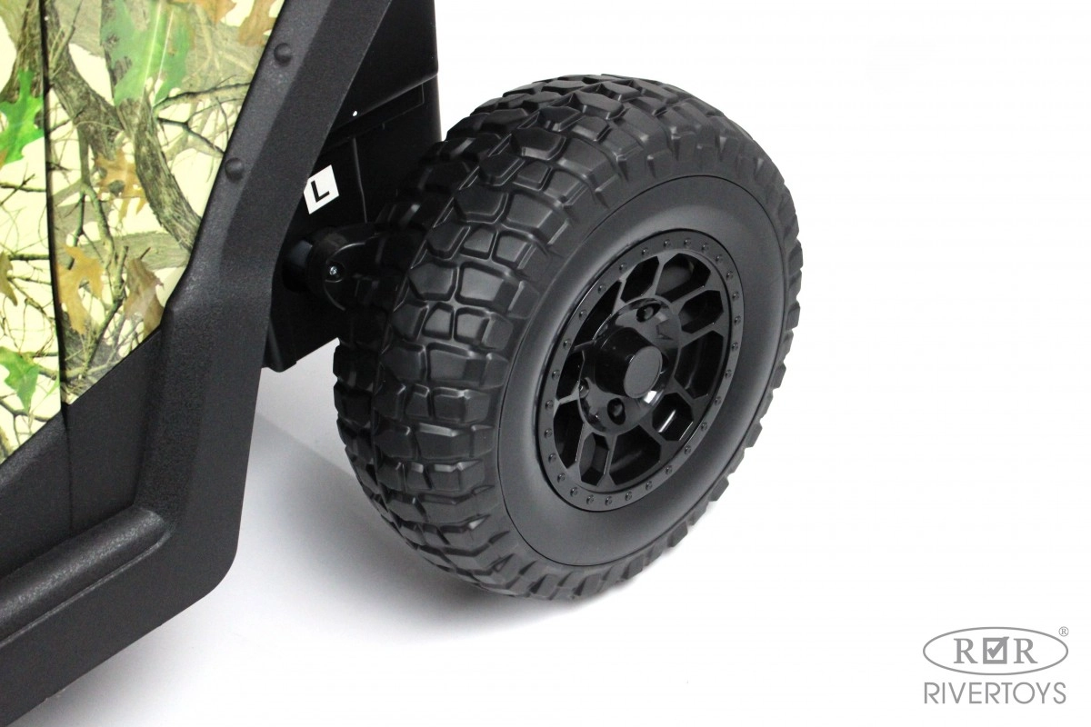 Детский электромобиль RiverToys Buggy P333PP зеленый камуфляж t9t01gd62xjzi72n922v6og67d9d6uha