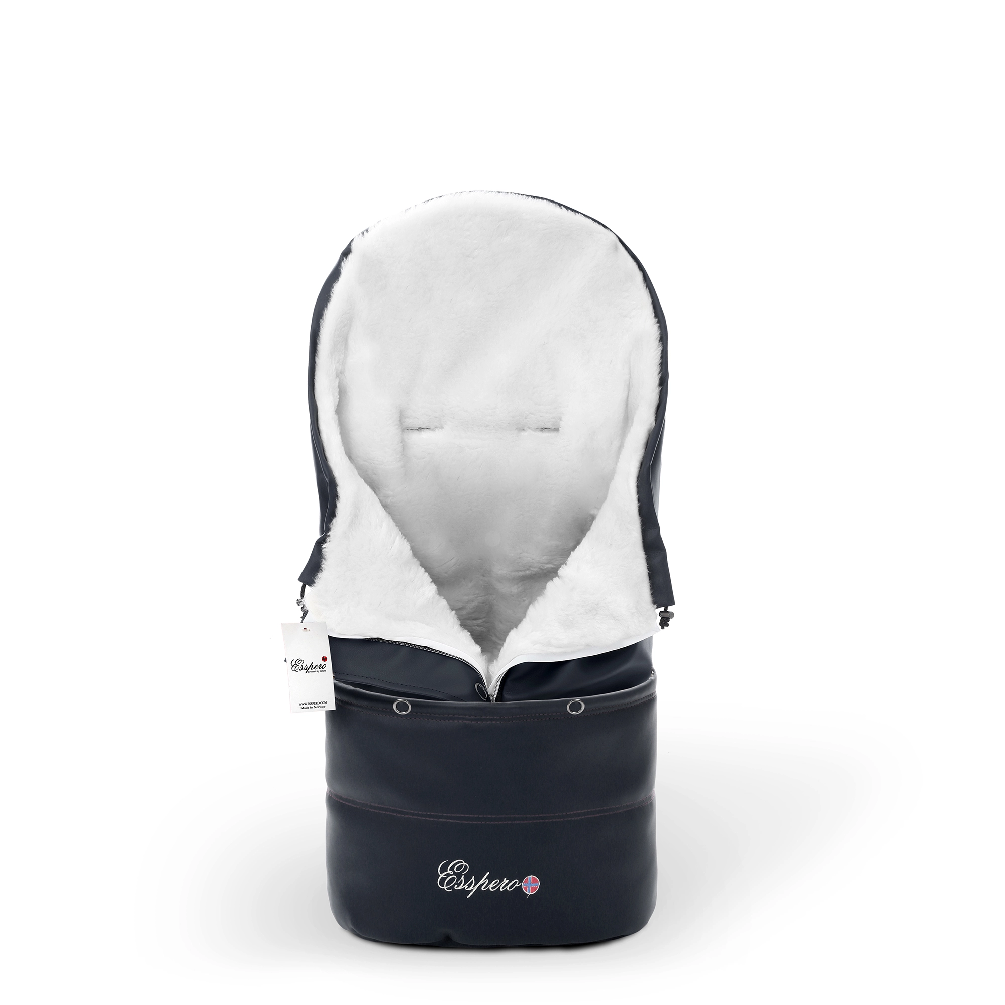 Конверт в коляску Esspero Transformer Arctic (натуральная 100% шерсть) (Black)