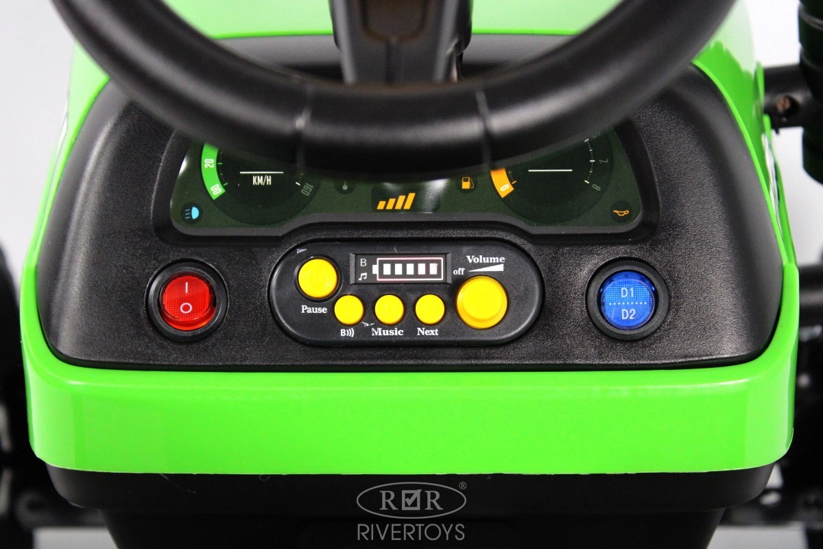 Детский электромобиль RiverToys K111KK зеленый yjv8vulbmfbvrlyal5xuf0npbyen7luw
