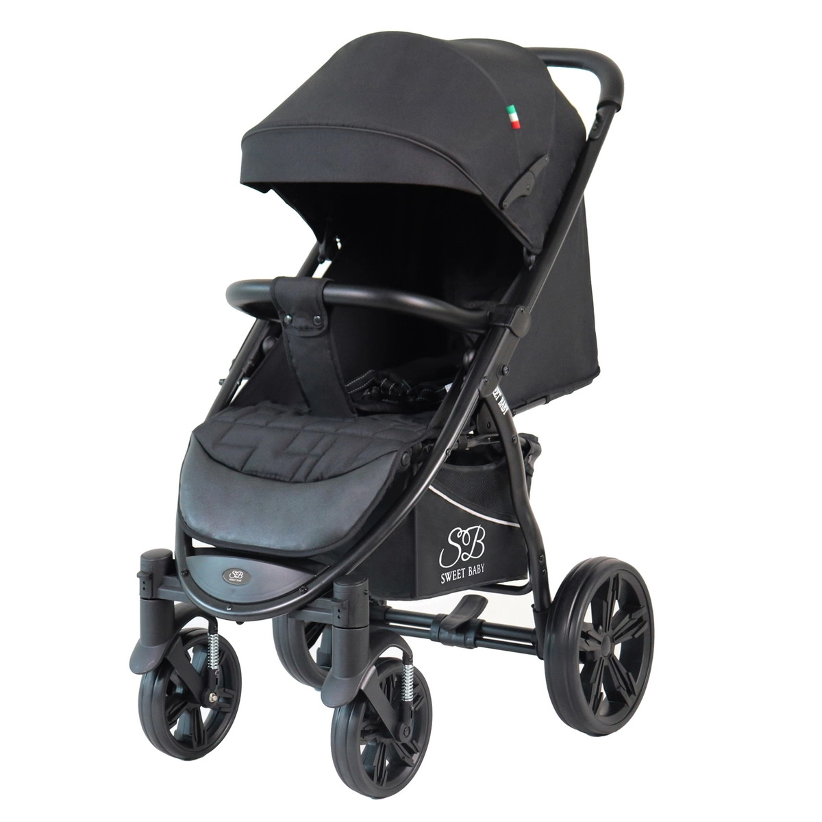 Прогулочная коляска Sweet Baby Carisma Black thgv6b9n57z5tq8dvvjmxd43kewyr8lp
