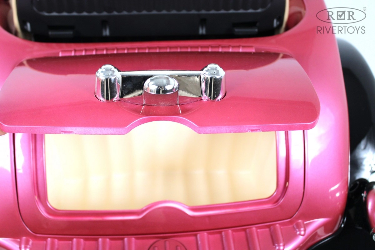 Детский электромобиль RiverToys X005XX черно-розовый 2notnlolbi478e3agulo9kee99ja7h6i