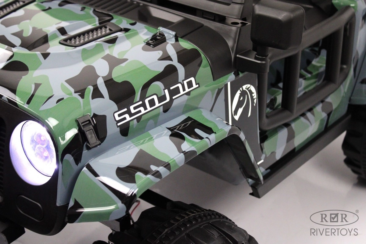 Детский электромобиль RiverToys T222TT 4WD камуфляж rfd5gvm0t3wx3ngvkyww94zaq5z9wwdi