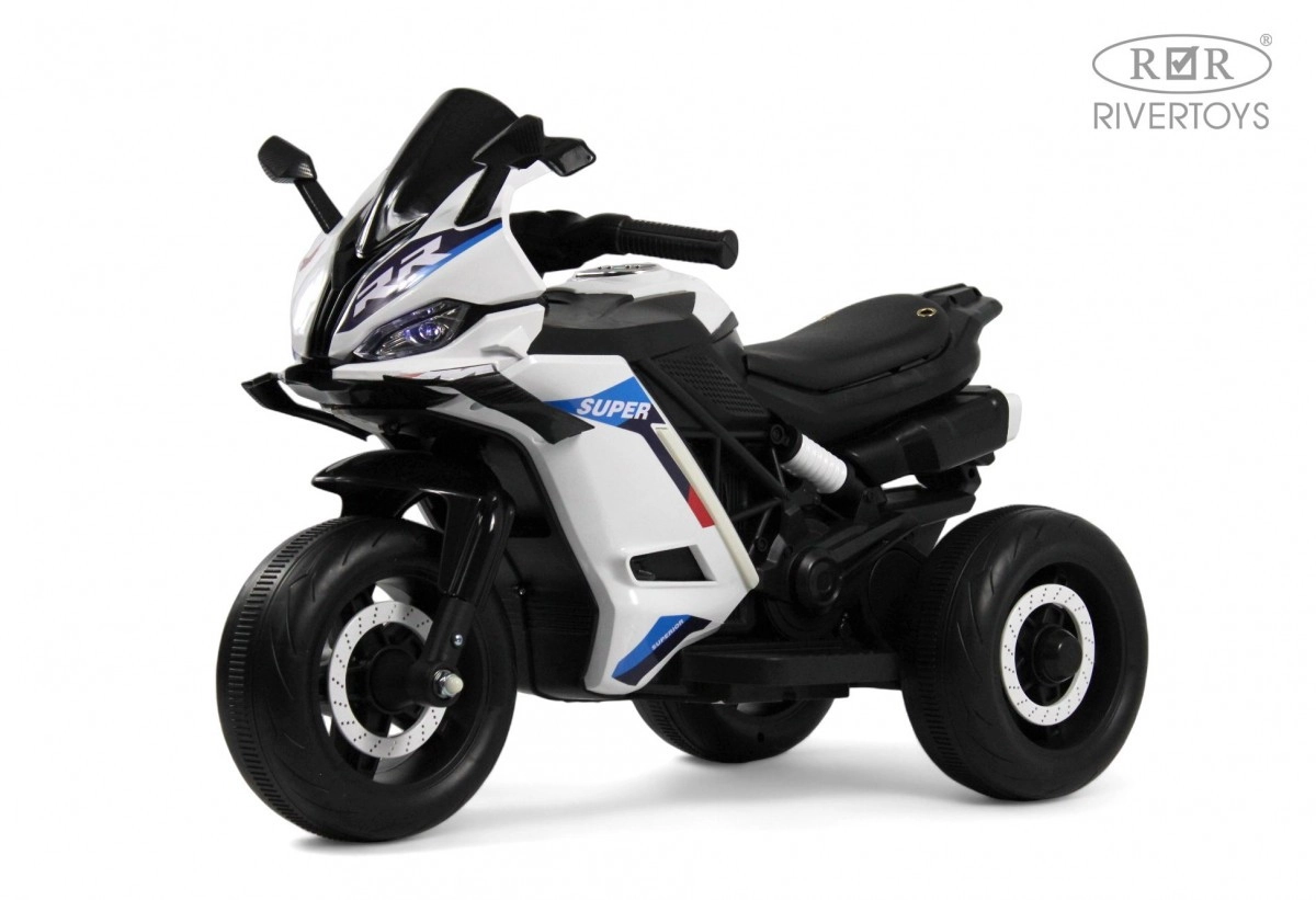 Детский электротрицикл RiverToys K002PX-A белый jjzl3t4ubc44oqn0or9zrfgcp8v8gtx4