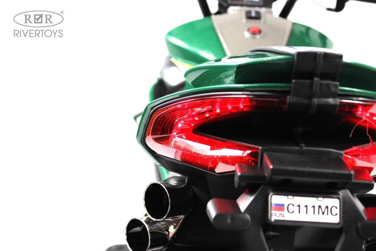Детский электромотоцикл RiverToys C111MC зеленый x20ligfb2dmgo5n4g3nygxw6g3xqdg2t