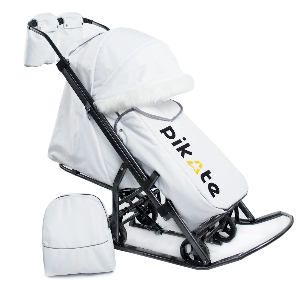 Санки-коляска Pikate Премьер  Белый wmjtcshqxgj8u8t3ce7ckbkbg4hf9x3z