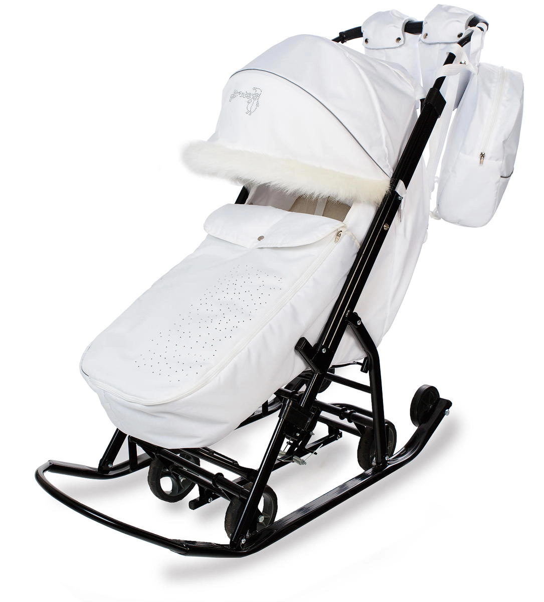 Санки-коляска Pikate Снеговик Белый ko59f58t0dnfc44pdzxucf5ebho3uzfl