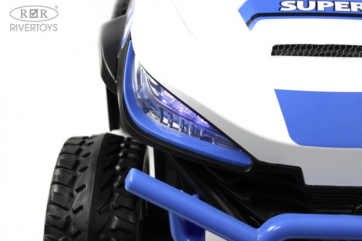 Детский электромобиль RiverToys L888LL синий 382fazg9nhve3i02b86felsy9pde9xpb