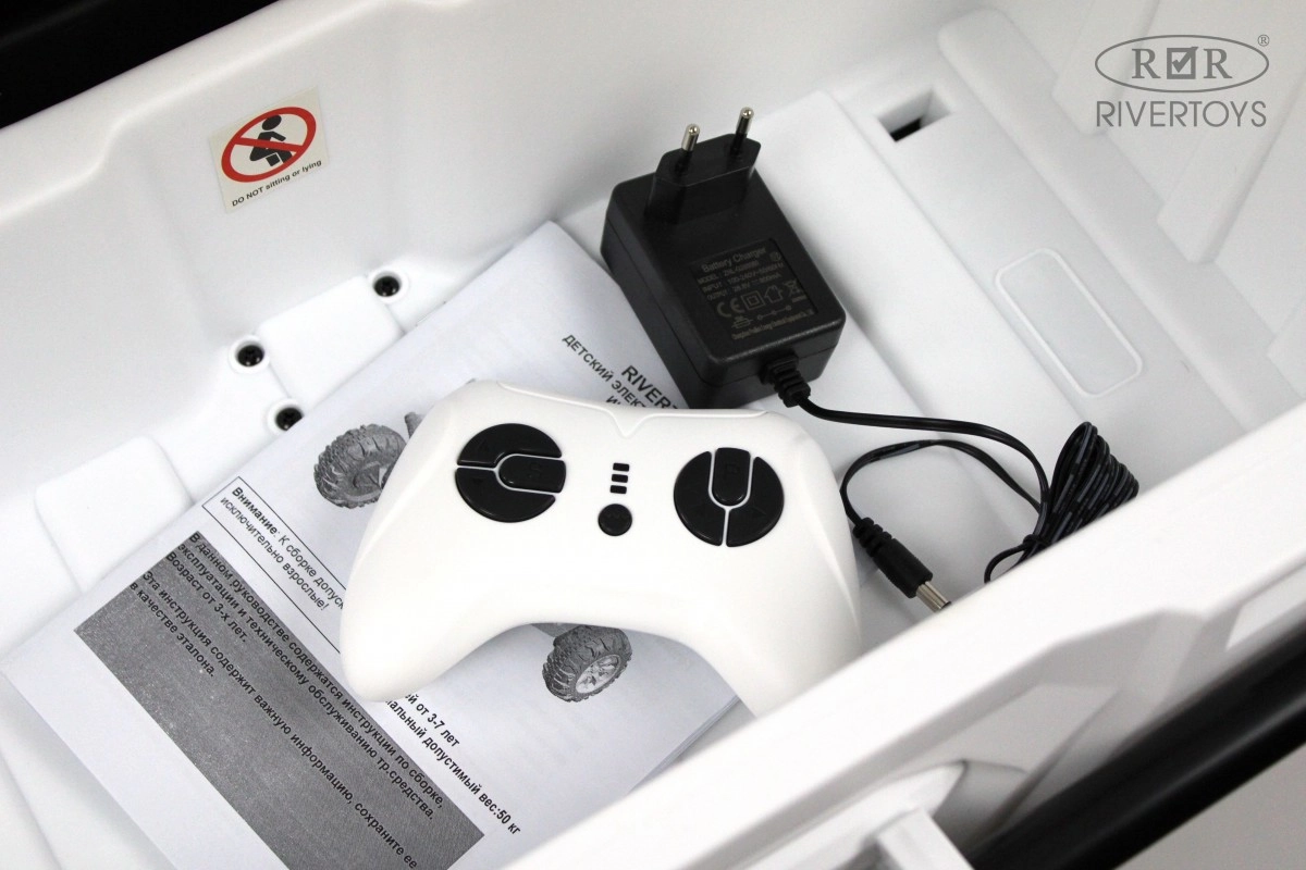 Детский электромобиль RiverToys H005HH белый bjtwl7v0nbxlz81ofp3guozqsqqsful5