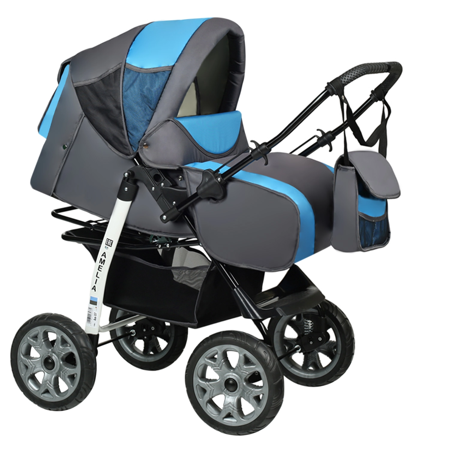 Прогулочная коляска Alis AMELIA I  серый+голубой 108132939-progulochnaya-kolyaska-alis-amelia-i--seriigoluboi