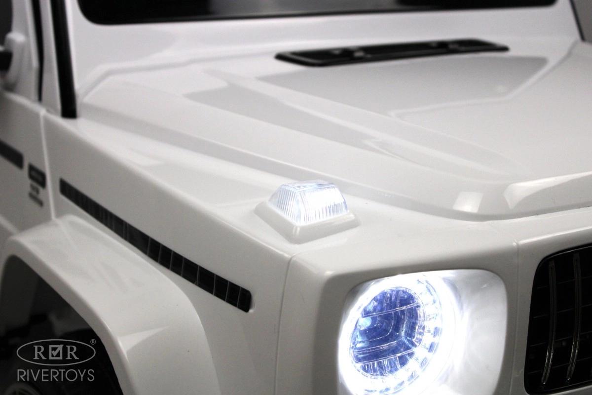 Детский электромобиль RiverToys Mercedes-AMG G63 (S307) белый gpja8apot8nfklgn0d09v7bmlbjqd6dj