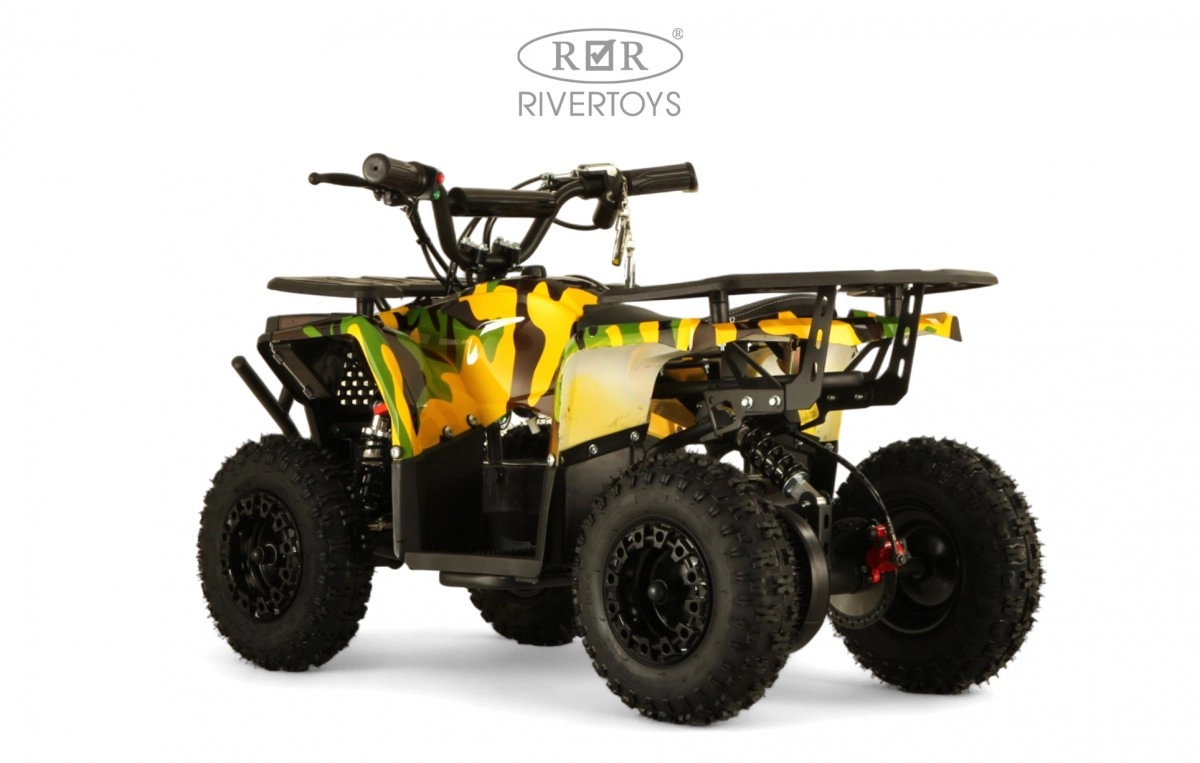 Детский электроквадроцикл RiverToys MIKA желтый камуфляж 2t2hk75hdmnhe8j8hct3ahlemukqy7bw