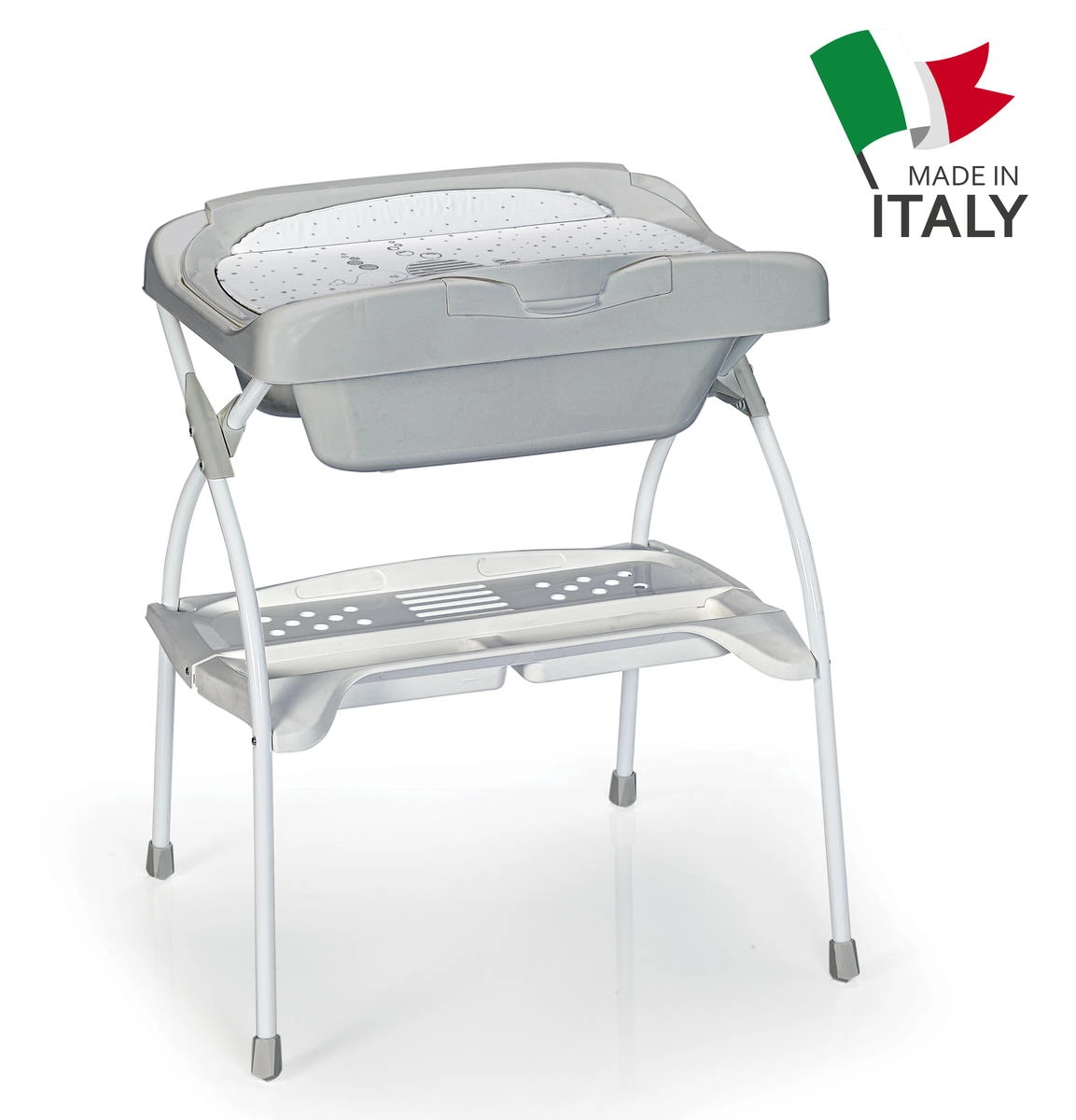 Пеленальный столик BabyLand by RAL-GOM Elios 2 в 1 Серый (Little Sea) 3s1le2qko5j08hv97i1raqsjpu5c15mr