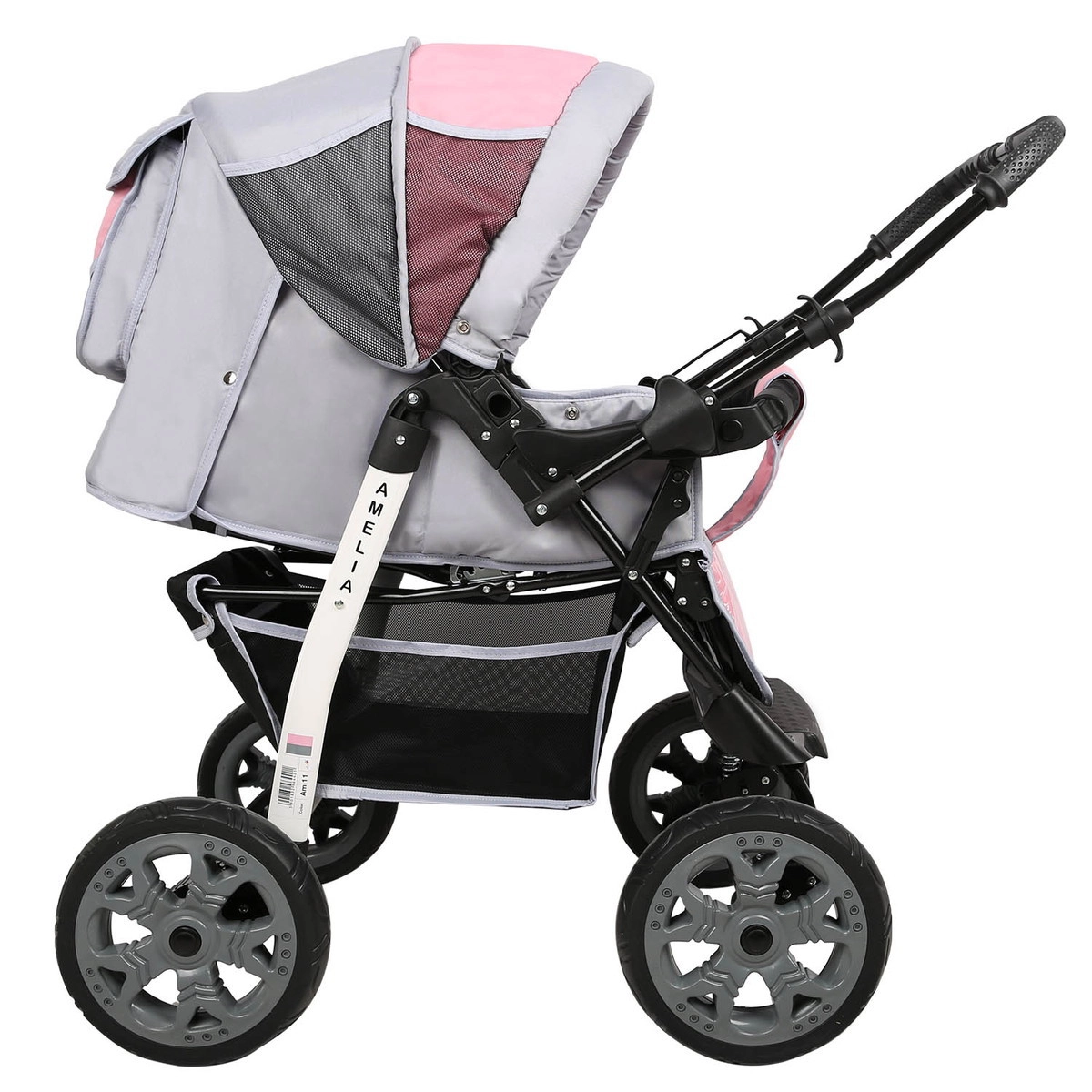 Прогулочная коляска Alis AMELIA I  серый+розовый txnpnsft4wqu7po7r5j7r5legh9ngmlb