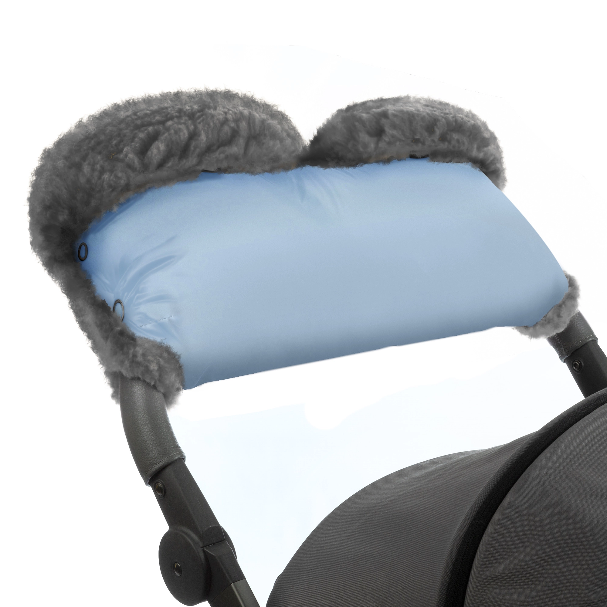 Муфта для рук на коляску Esspero Four Lux (Натуральная шерсть) (Blue Mountain)
