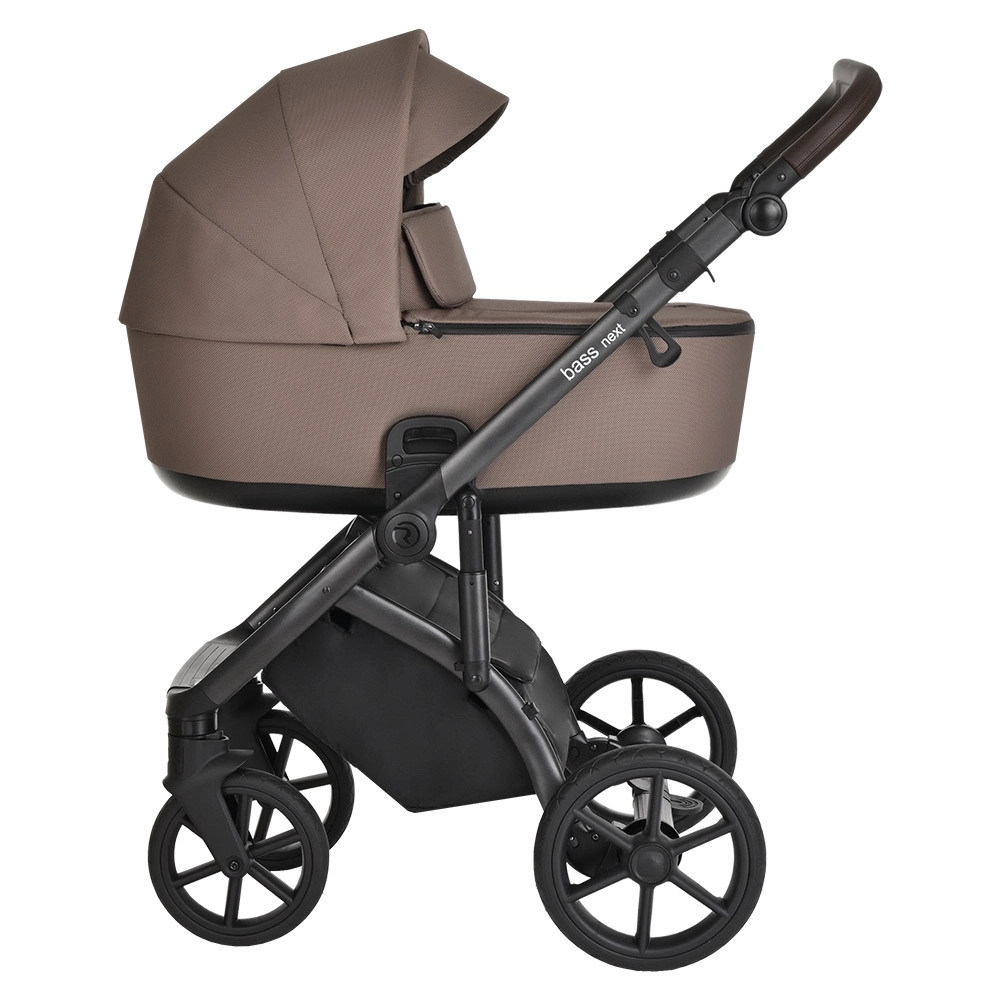 Коляска 2 в 1 Roan Bass Next Raisin Mood/Black/ руч.Тем.коричневый f80ad1ae705bd71a1380a470d368ee84