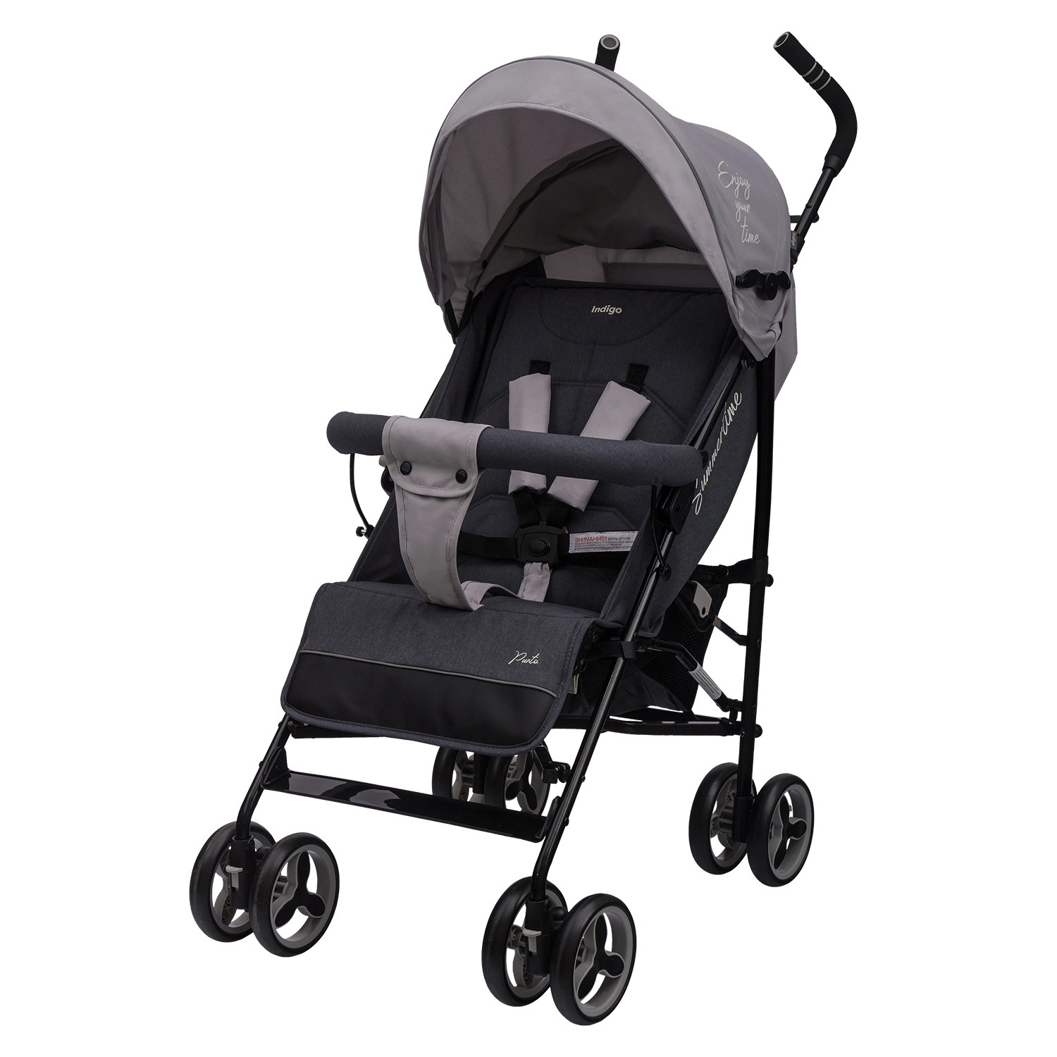 Коляска-трость INDIGO PUNTO  серый 37874db142cd8e855df6baf2e67edf13