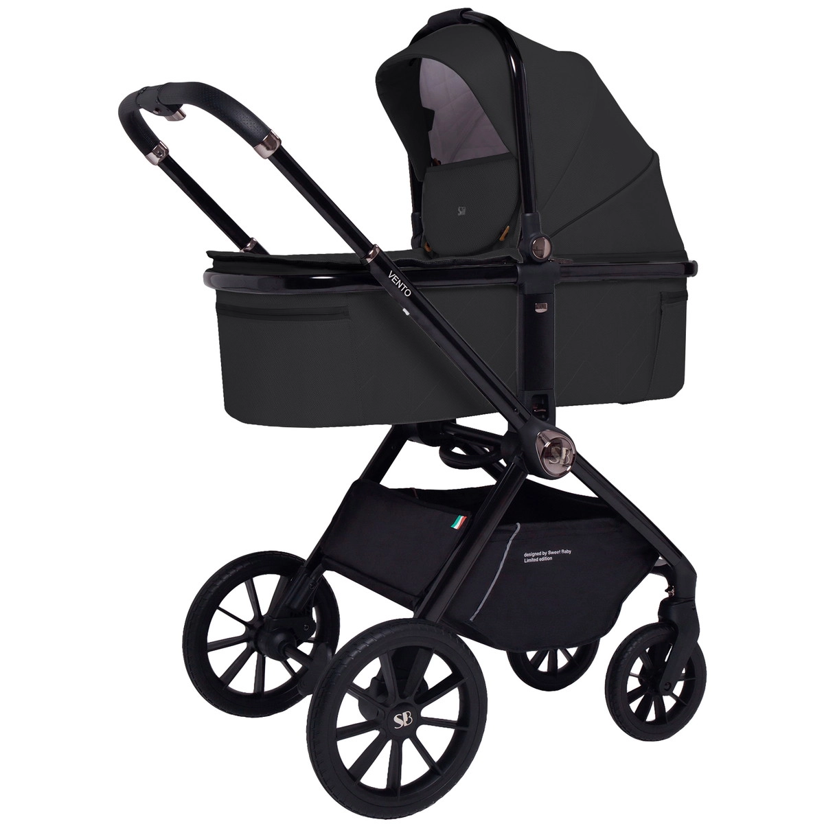 Коляска 2 в 1 Sweet Baby Vento Black lxnmt70k7or2vpggz6h566pbefxz6plr