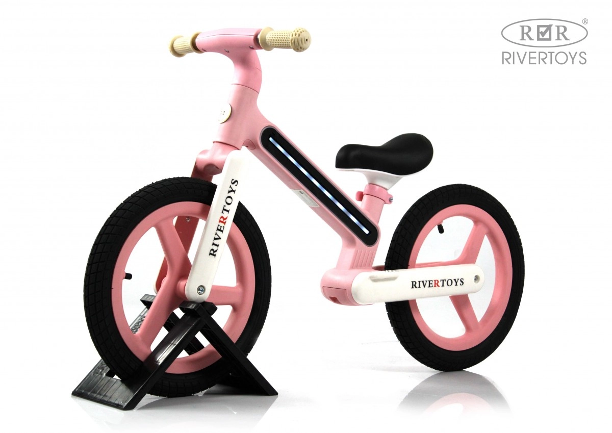 Детский беговел RiverToys HB-003 розовый 0d213gwpl6ljjoky2tjj93rvhd3w7gai