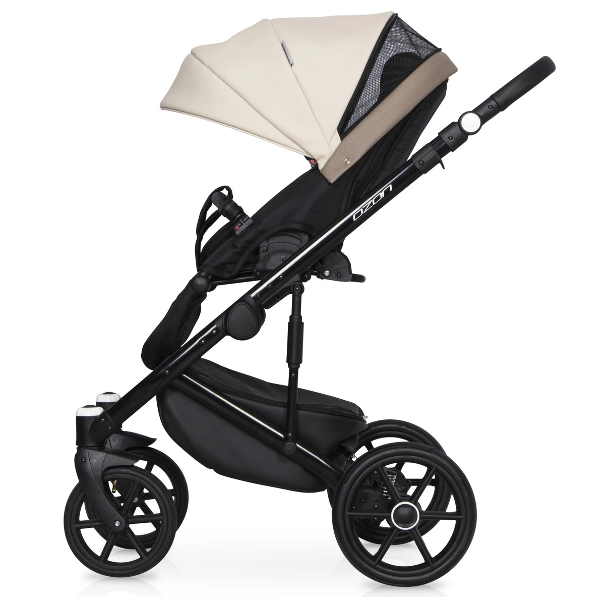 Коляска 3 в 1 RIKO BASIC OZON Ecco 25 слоновая кость-бежевый 5pcafcfkzcyazc740hkvmletyomb305h
