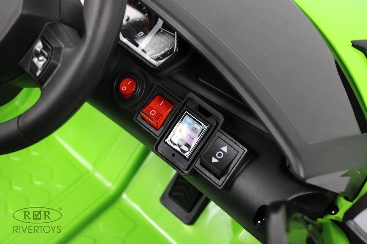 Детский электромобиль RiverToys K888PX зеленый r3en3nibn394kftb188x69h8jscvbz1v