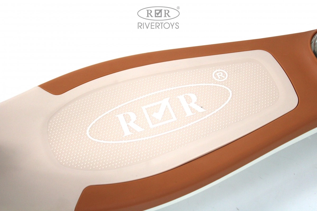 Детский самокат RiverToys HB-T8 коричневый 0cuan0eik303gc8y5la3w90q7anp8h2b