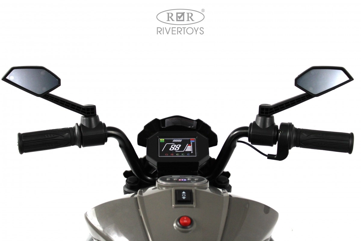 Детский электромотоцикл RiverToys C111MC серый wjraskk2f5ua2tpgw8xhdw47bi5aktjc