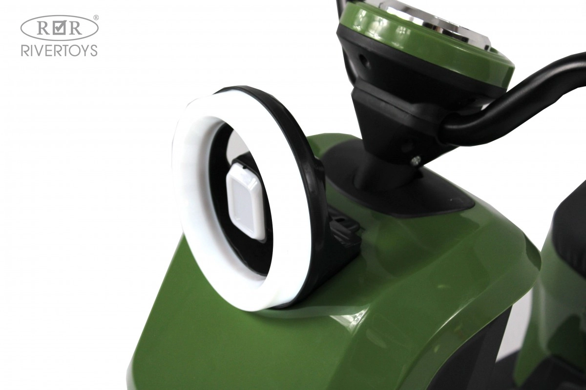 Детский электромобиль RiverToys G888GG зеленый 1q3mn3h9vm8v5ya3gvx5c1gv10njnzor