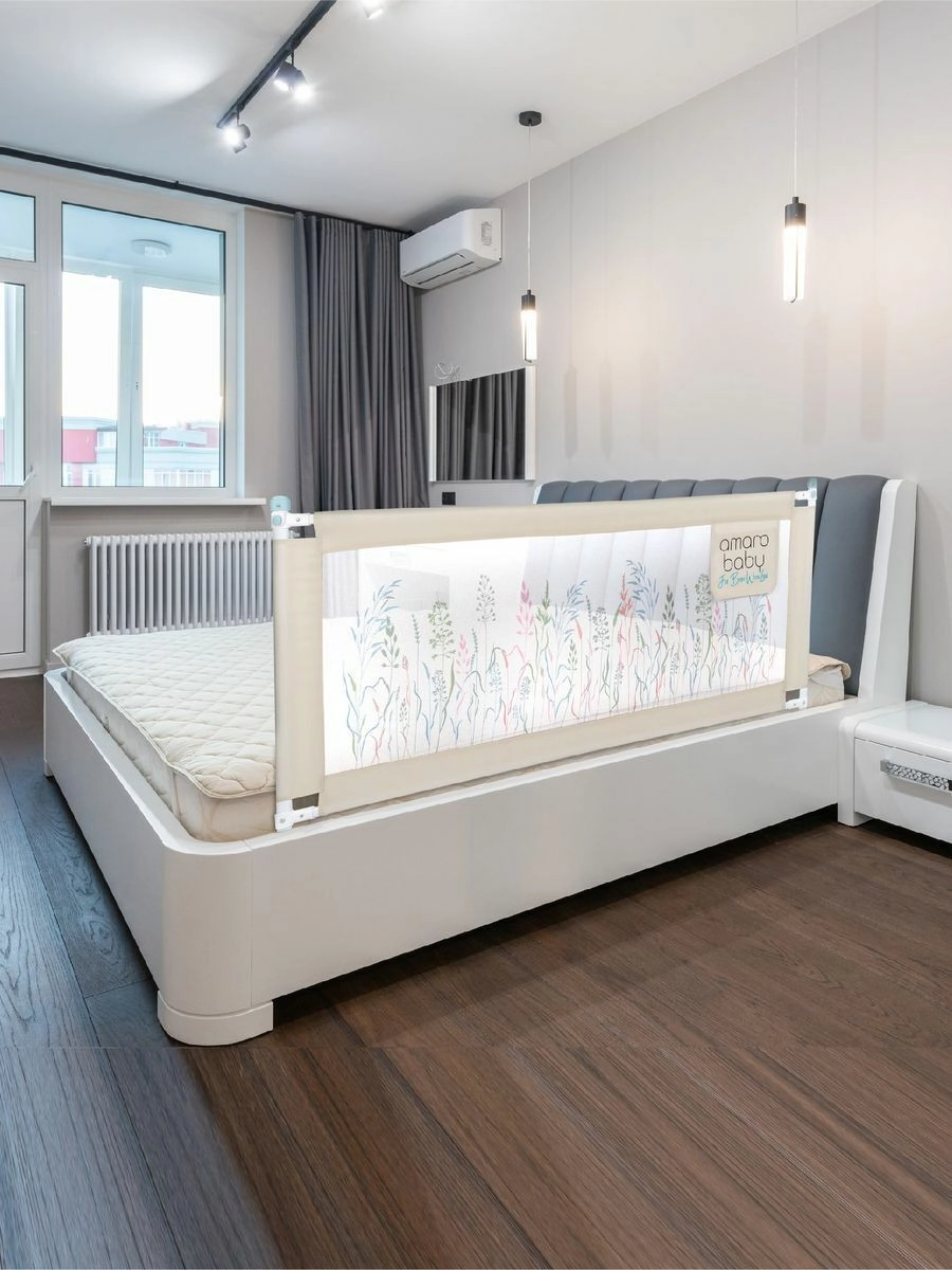 Барьер защитный для кровати Amarobaby Safety of Dreams Бежевый, 160 см t69btk11vcubdmwmgr25ydokpzlmre99