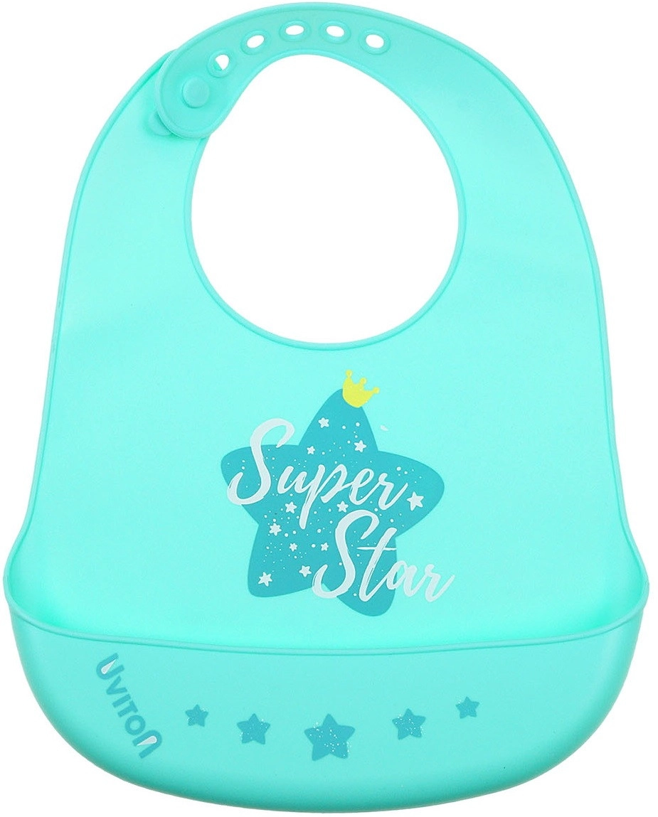 Нагрудник силиконовый Uviton арт. 0246 Super Star (мята) a23furgv2h6lt6vjsevp2ay90lb5gvoi