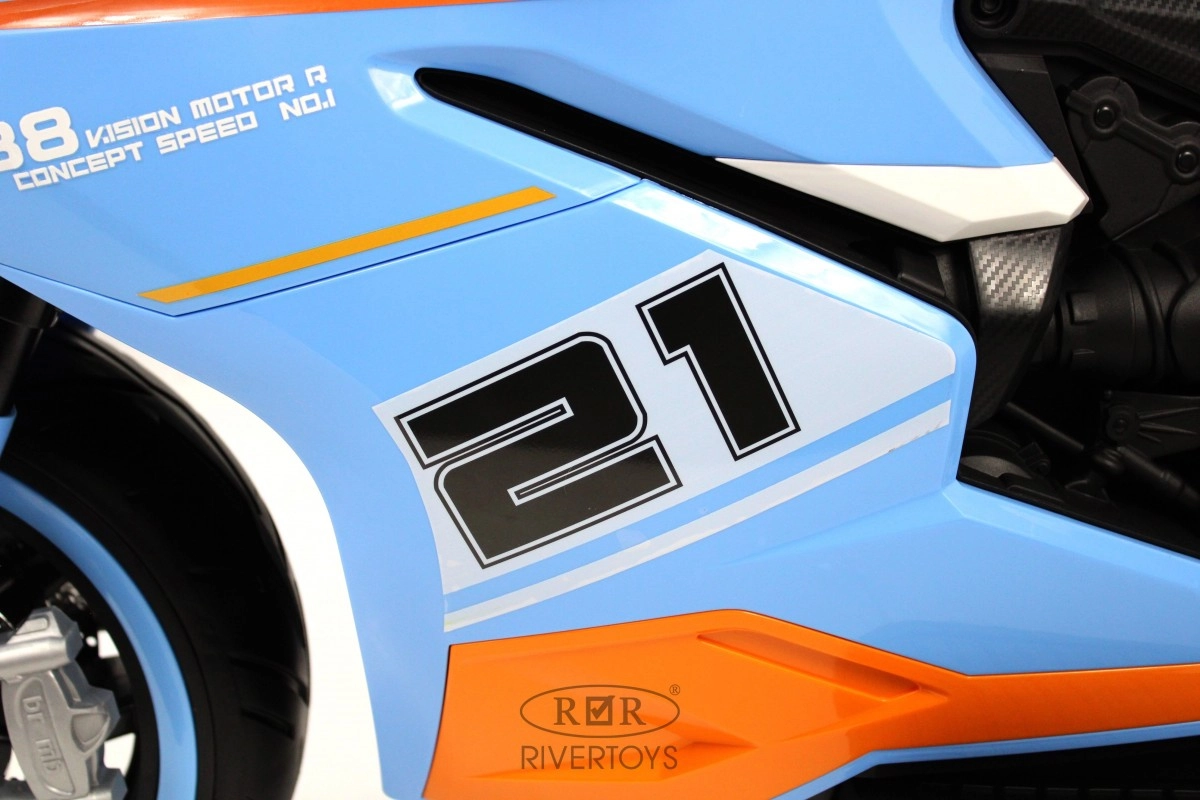 Детский электромотоцикл RiverToys C005MC синий q2cdru2n2jhdq1a4iwupaw7v40aau5re