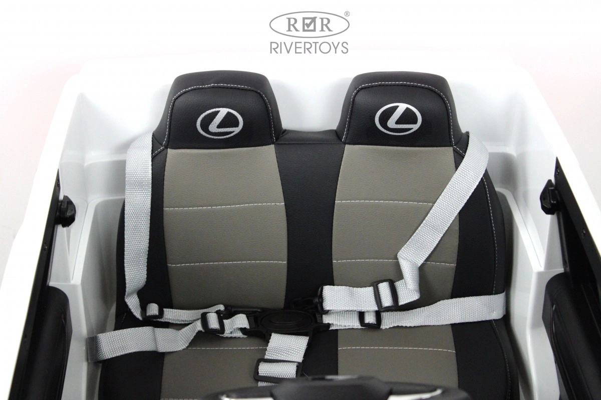 Детский электромобиль RiverToys Lexus 570 E555EE белый vvch2mfqxaew2shgo9v3olw2hfcl0oz4
