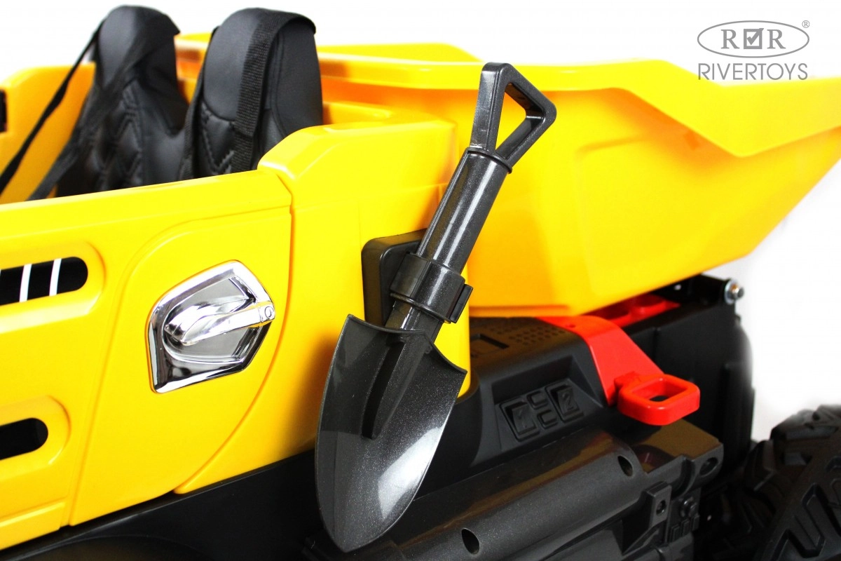 Детский электромобиль RiverToys K777AM желтый 9g2j2he3o4tdz1cjjgl39q3m2bn4hcdk