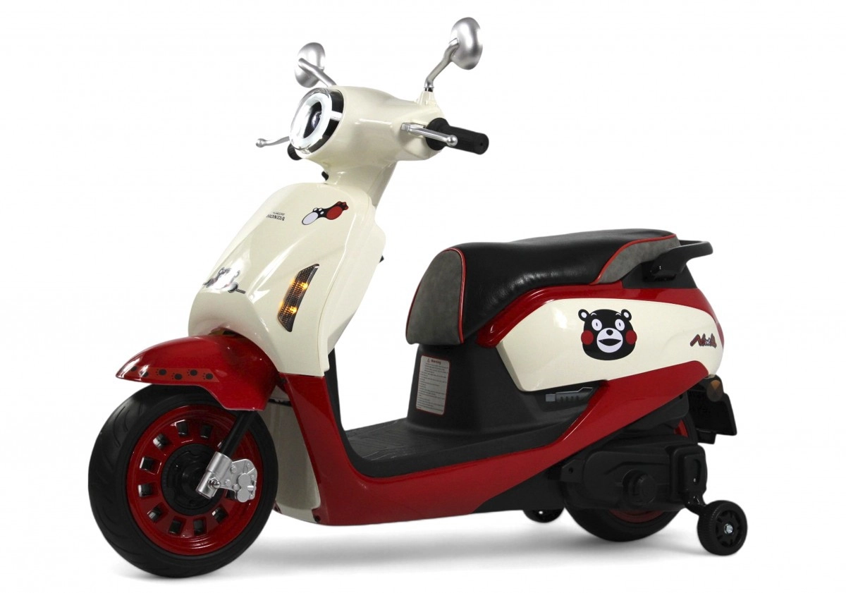 Детский электромотоцикл RiverToys Z555ZZ бежево-красный j665az1hnhel95frex6pqkfgiocskm9y