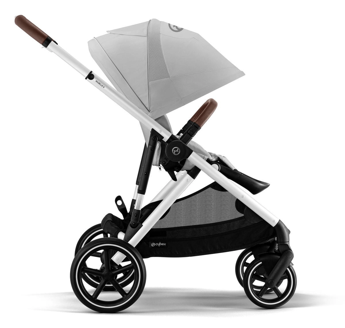 Прогулочная коляска Cybex Gazelle S SLV Lava Grey с корзиной k6sip93jzojxt3e6dm16h66jgxz43fts