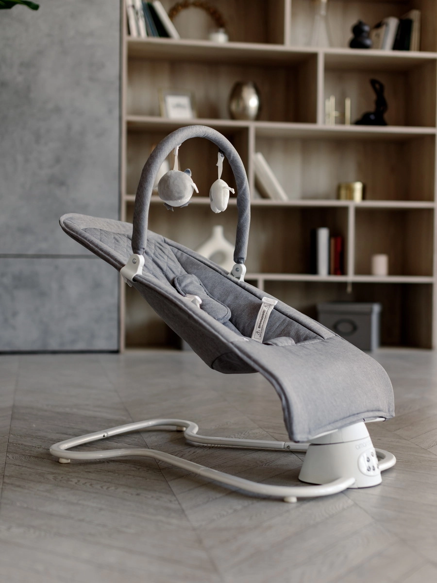 Электронные качели детские AMAROBABY HAPPY SWING Серый 51n0c6udasrv882glayzt32vslbpowtn