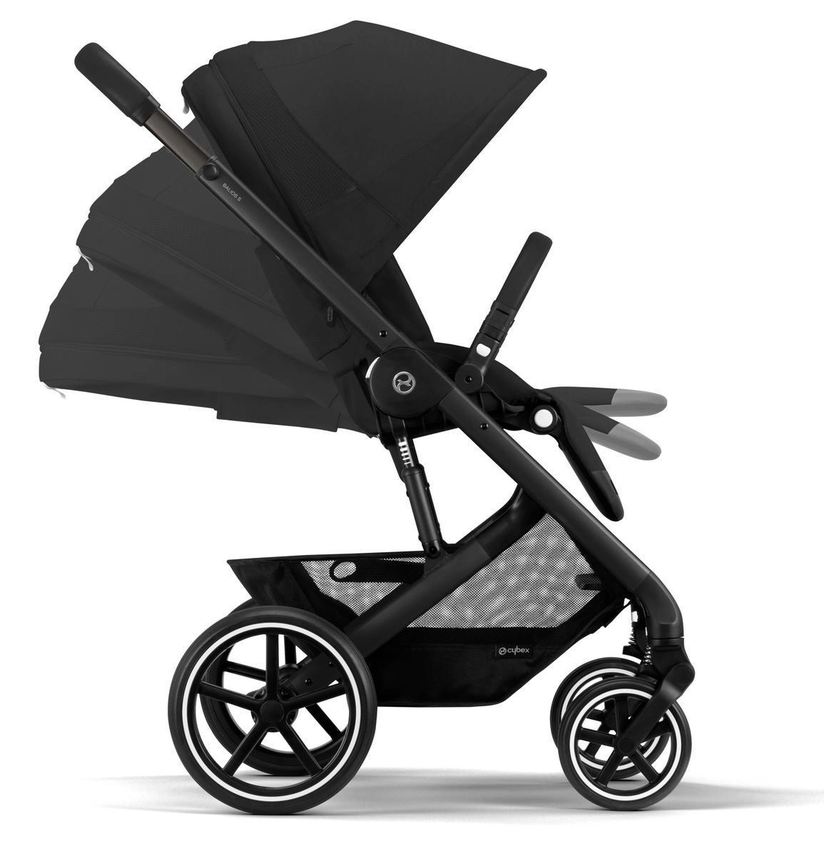 Прогулочная коляска Cybex Balios S Lux BLK Moon Black с дождевиком 3sew51fr30wa021dr2ijiqivgof7581d