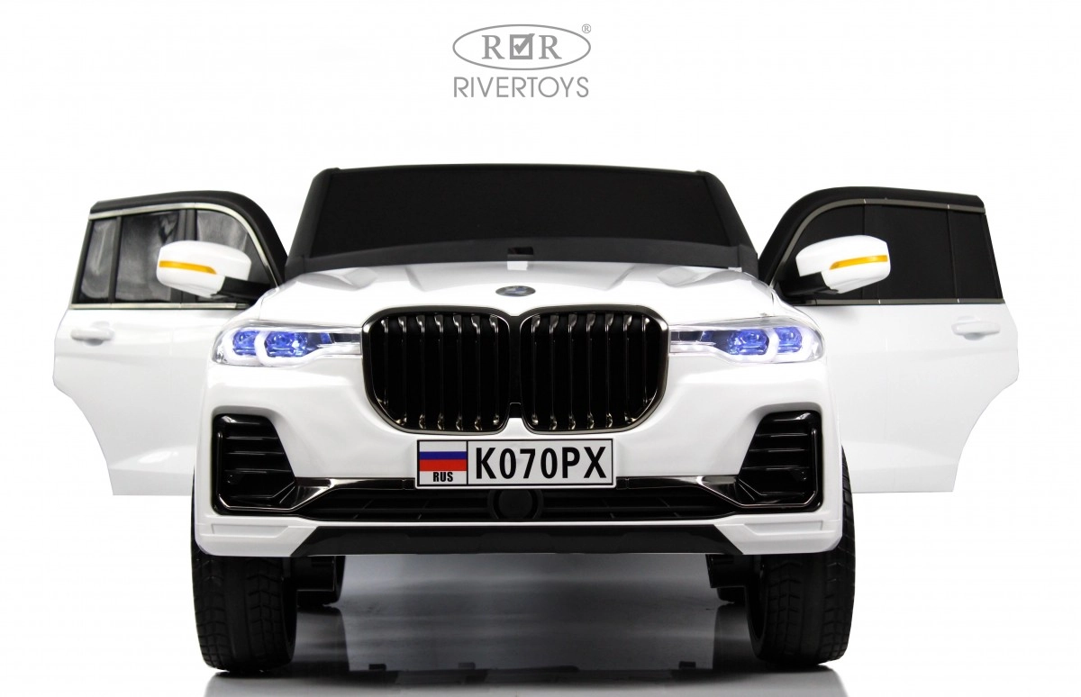 Детский электромобиль RiverToys K070PX WHITE белый mqp4fk5g0zlny862cqq4j1ymyh5vq4tt