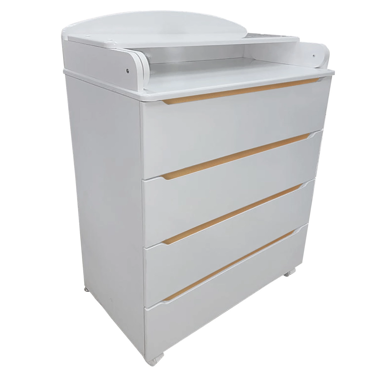 Комод Indigo Style 800/4 с широким пеленальным столиком, МДФ Белый-натуральный snlyfttz4rl09wv7xxfzjkrx9p8wf334