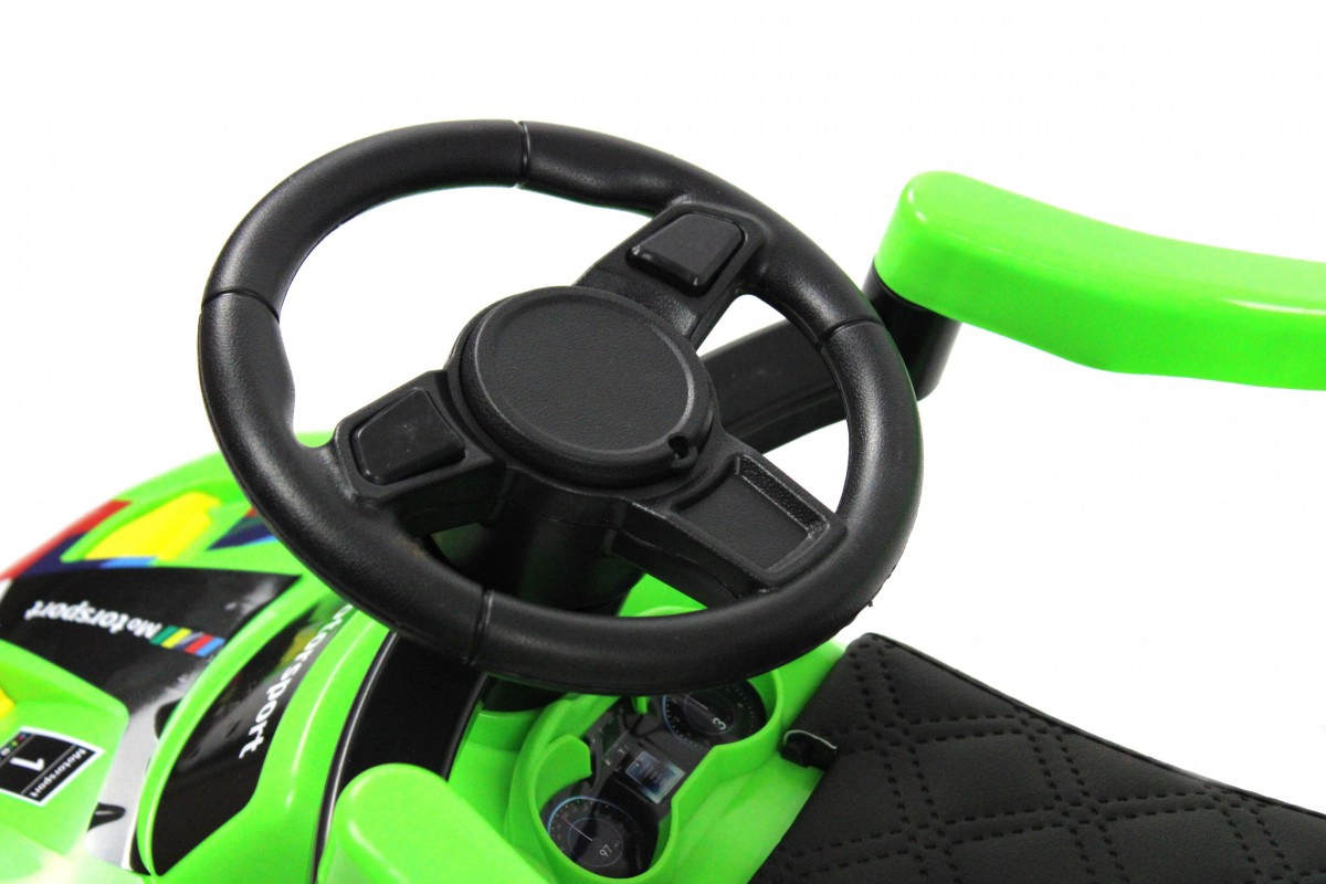 Детский толокар RiverToys F003FF-P с родительской ручкой зеленый l4xq9mt3xymc1jnrto60hg2rddwi9jt5