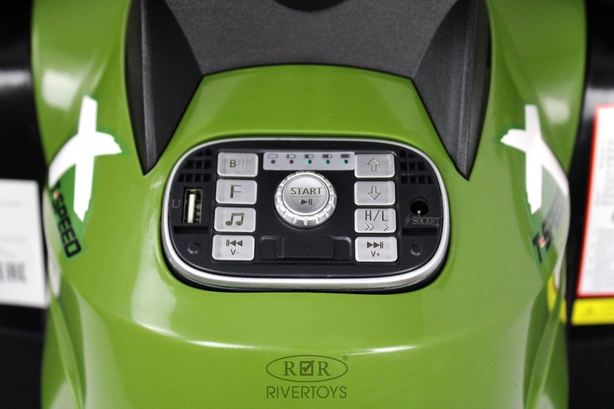 Детский квадроцикл RiverToys T001TT 4WD зеленый ose2erqpw4ul6d1v948k6g2xbs8eob61