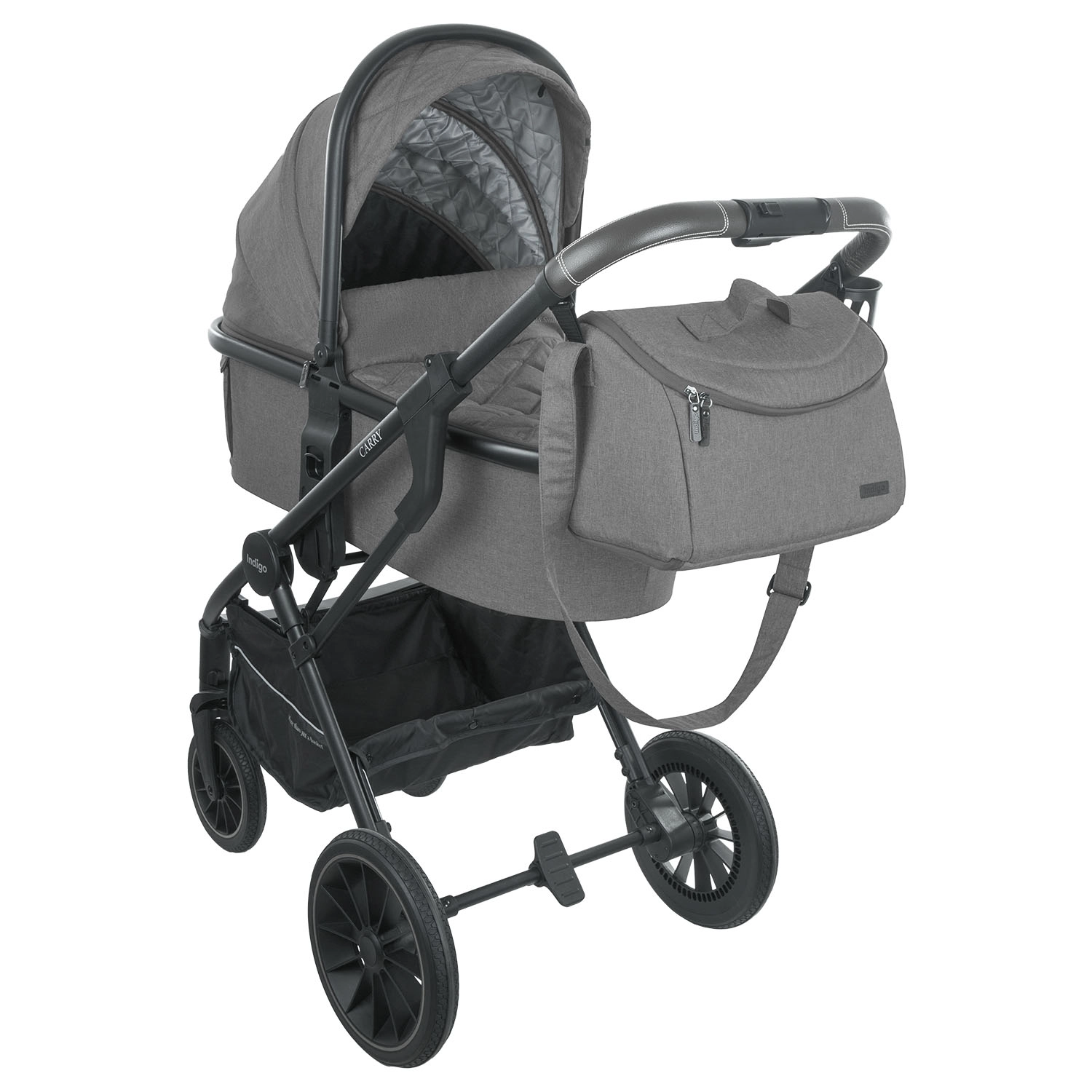 Коляска 3 в 1 INDIGO CARRY  серый 72fac46052d3876bef0d9d20f11e22cd